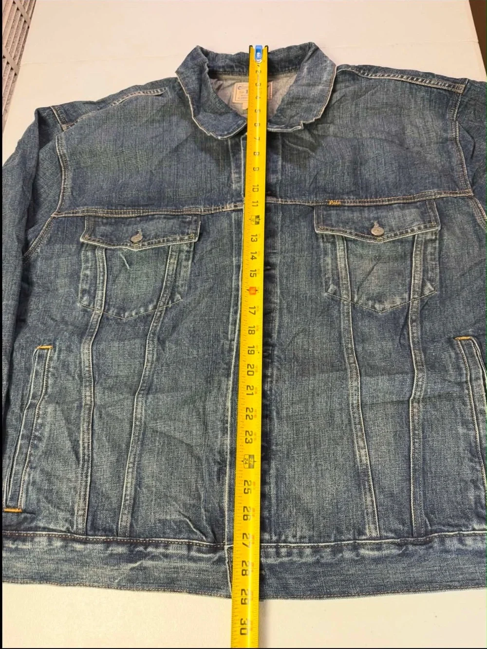 New Polo Ralph Lauren Blue Core Replen Long Sleeve Collared Trucker Jacket 4XB